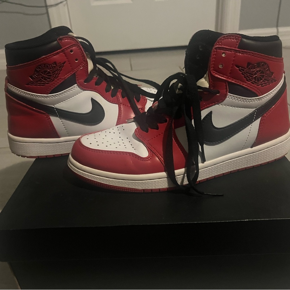 Nike Red and Black High-Top Sneakers